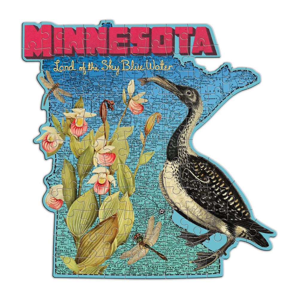State Shapes : Minnesota - Galison puzzle collectible [Barcode 9780735366008] - Main Image 2