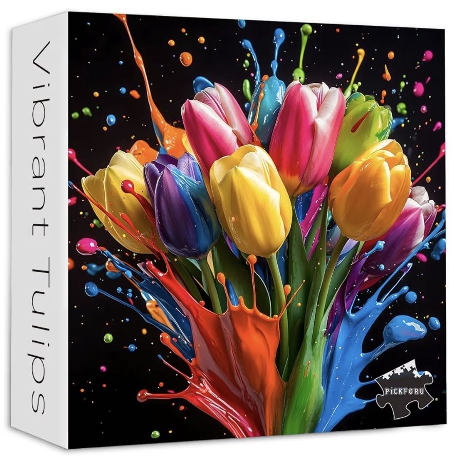 Vibrant Tulips - Pickforu puzzle collectible - Main Image 2