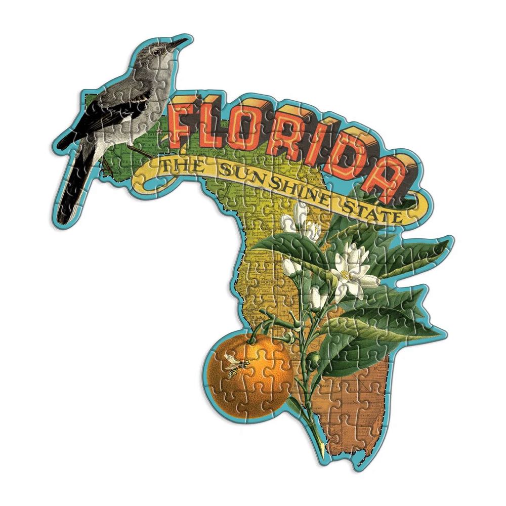 State Shapes : Florida - Galison puzzle collectible [Barcode 9780735369498] - Main Image 2