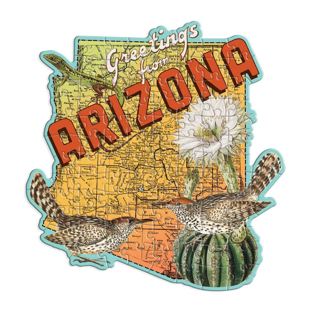 State Shapes : Arizona - Galison puzzle collectible [Barcode 9780735371699] - Main Image 2