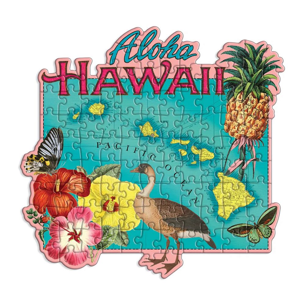 State Shapes : Hawaii - Galison puzzle collectible [Barcode 9780735369474] - Main Image 2