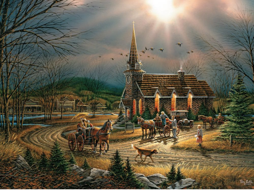 TR : God Shed His Grace on Thee 🆕 - Buffalo puzzle collectible [Barcode 079346109296] - Main Image 2