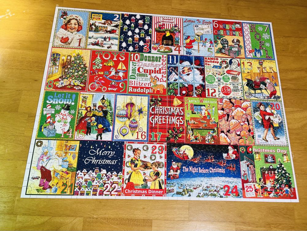 Christmas Calendar - White Mountain puzzle collectible [Barcode 724819264544] - Main Image 2