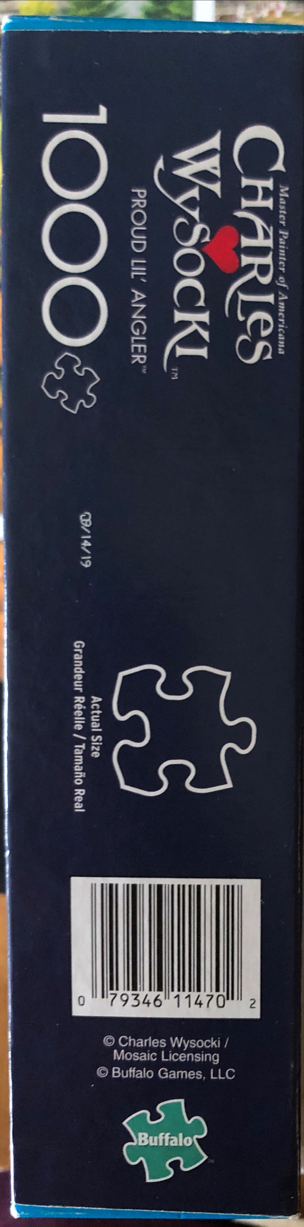 Charles Wysocki-Proud Lil’ Angler  (Item#11470) - Buffalo 🇺🇸 puzzle collectible [Barcode 079346114702] - Main Image 5