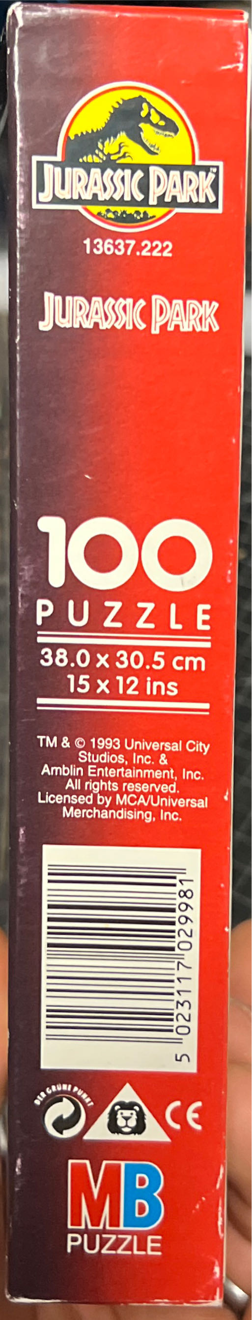 Jurassic Park - Velociraptor - MB Puzzle puzzle collectible [Barcode 5023117029981] - Main Image 2