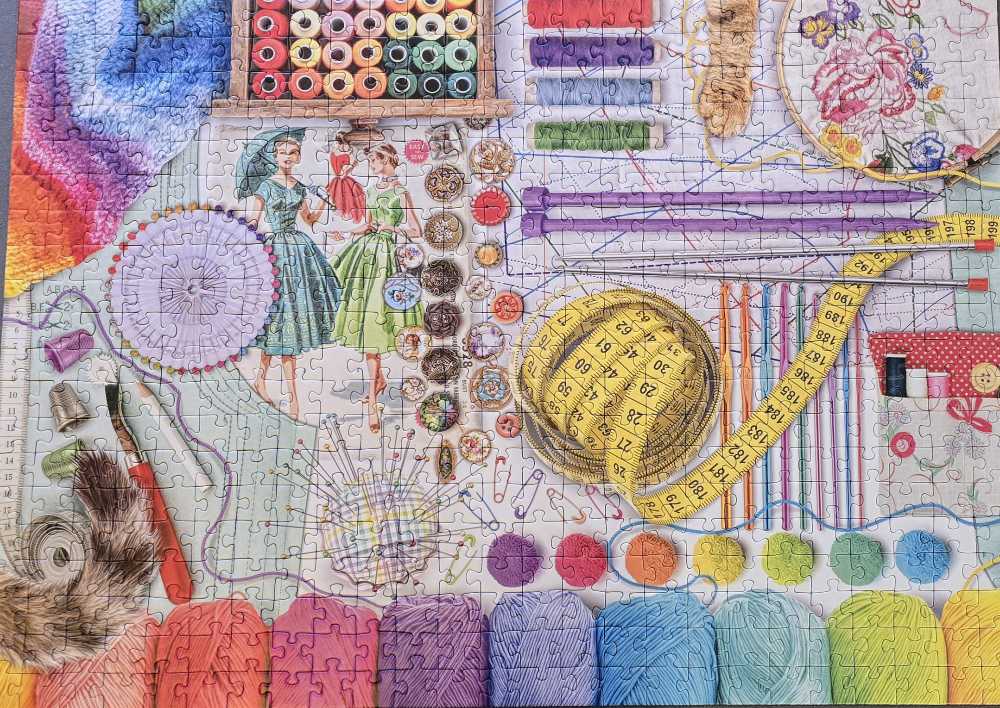 Needlework Station - Completed  - Ravensburger puzzle collectible - Main Image 2