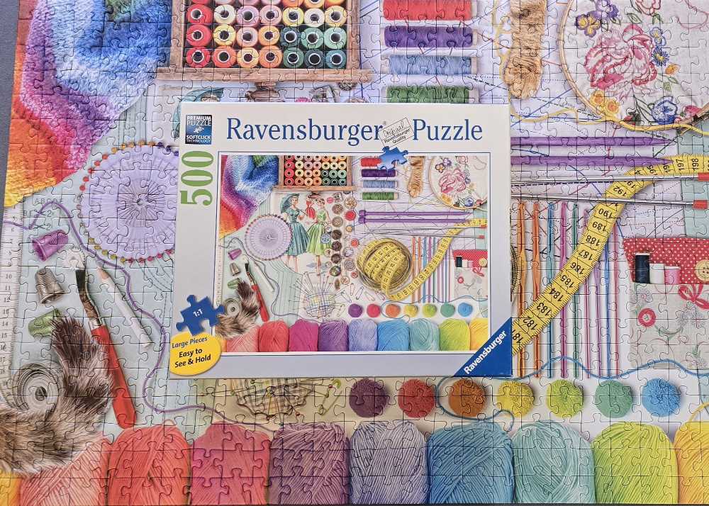 Needlework Station - Completed  - Ravensburger puzzle collectible - Main Image 3