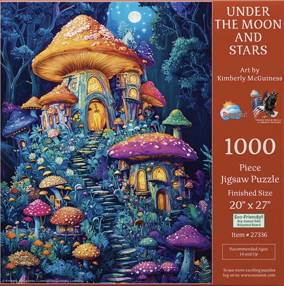 Under the Moon and Stars - SunsOut puzzle collectible [Barcode 796780273368] - Main Image 2