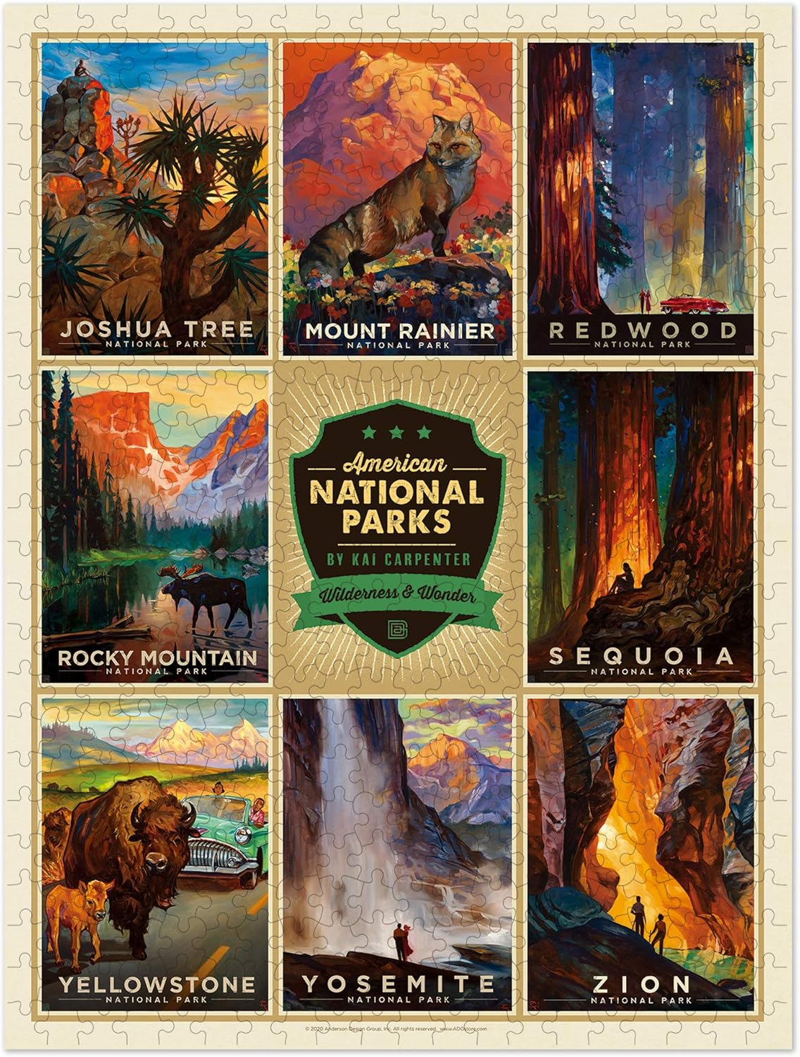 National Parks - From Nannie - Ameriflat puzzle collectible - Main Image 2