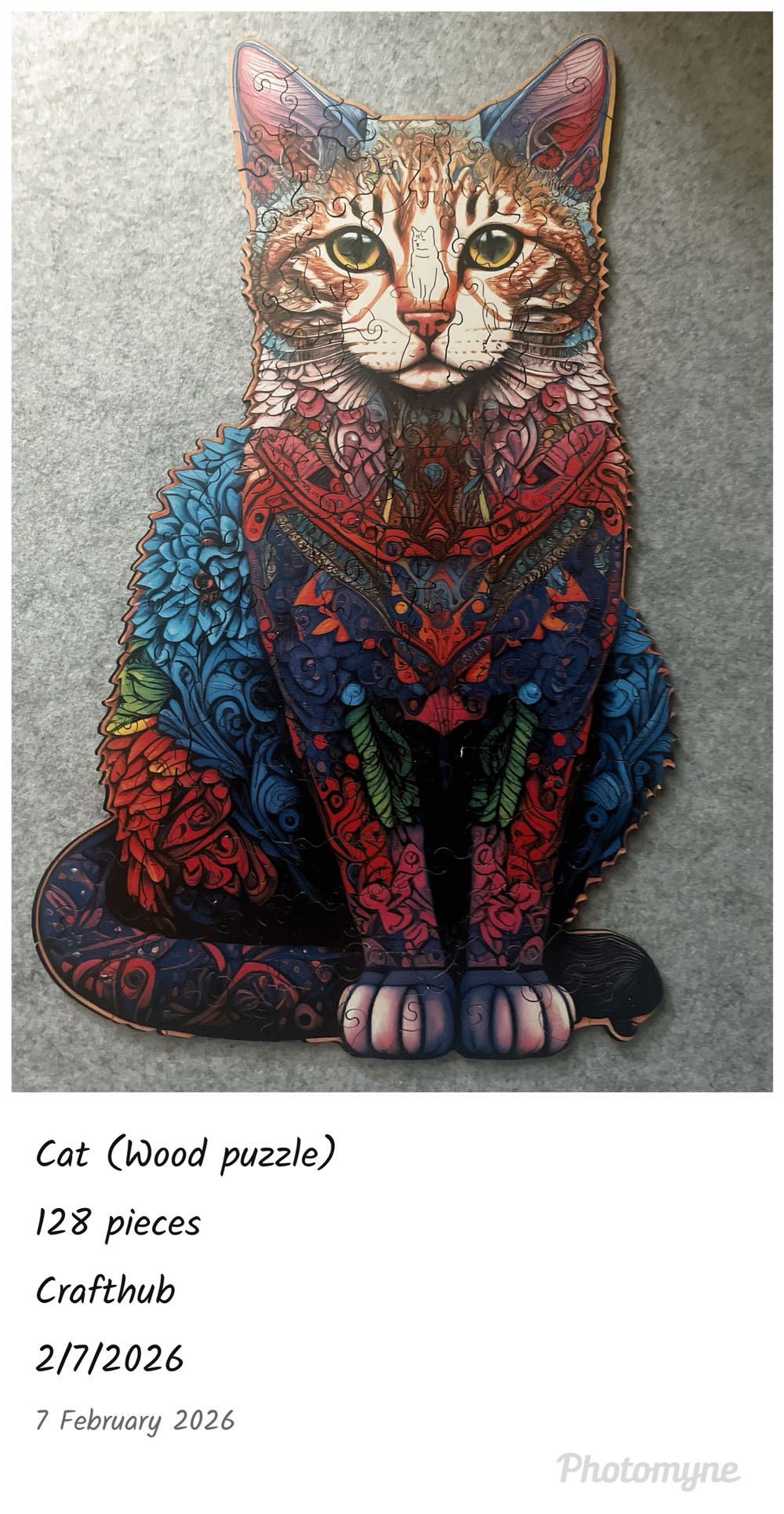 Cat (Wood Puzzle) - Crafthub puzzle collectible - Main Image 4