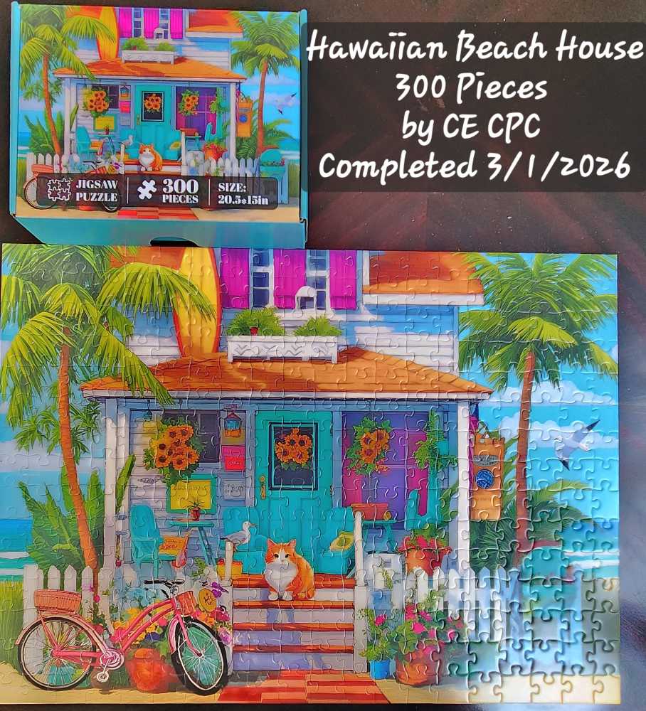 Hawaiian Beach House - CE CPC puzzle collectible - Main Image 2