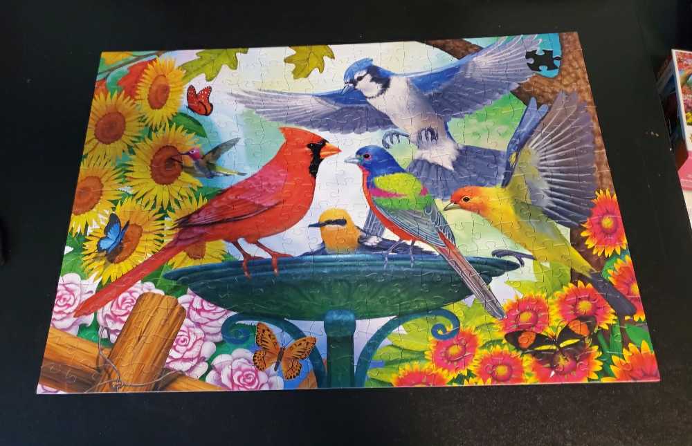 Springtime Birds - RoseArt 🇺🇸 puzzle collectible [Barcode 4895145441742] - Main Image 2