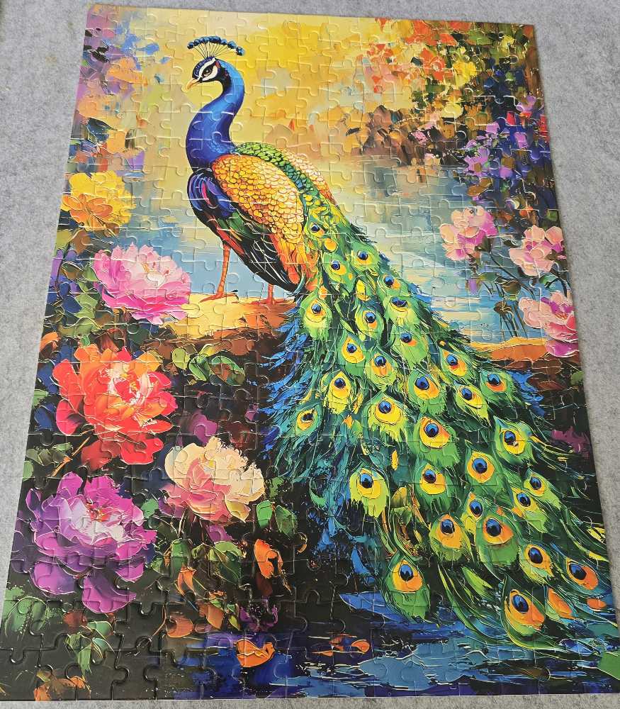 Sold-Peacock   puzzle collectible - Main Image 2