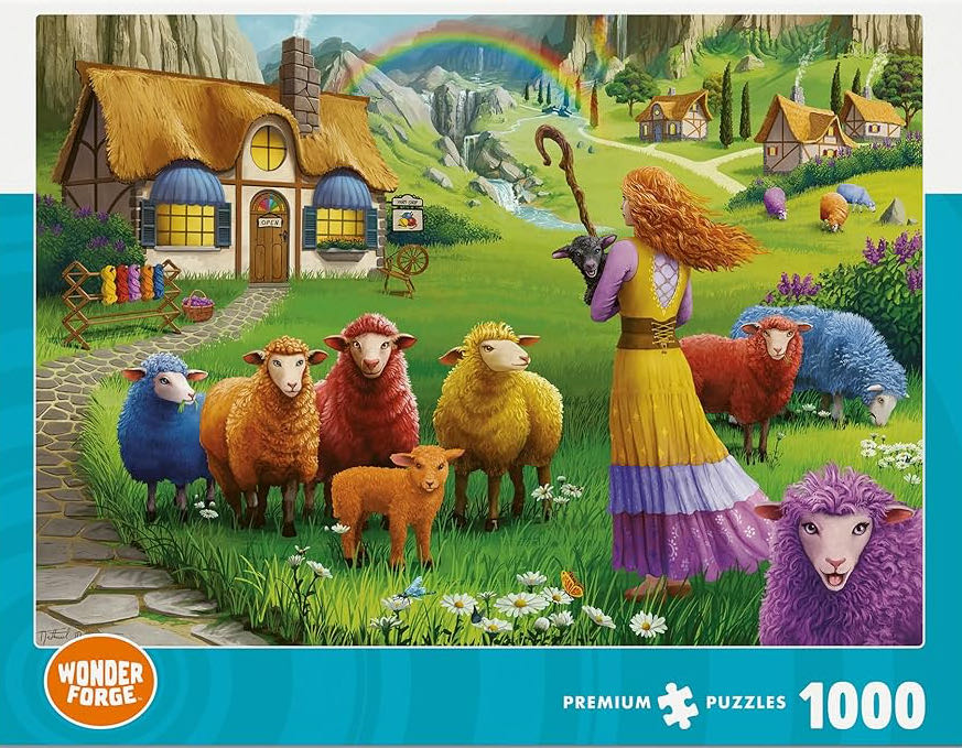 Happy Sheep Yarn Shop - Wonder Forge puzzle collectible [Barcode 4050368107978] - Main Image 2
