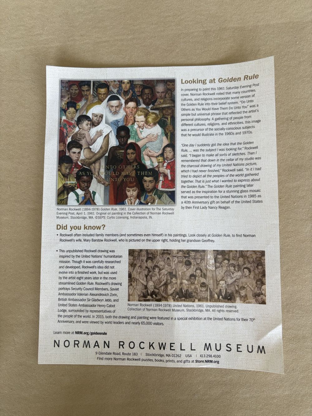 Golden Rule  puzzle collectible - Main Image 3