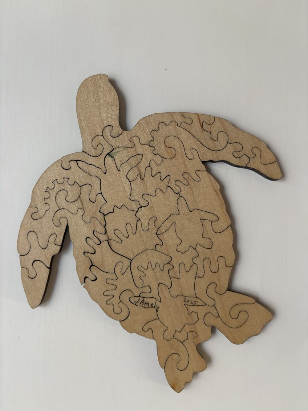 Sea Turtle (wood) - 3 Cat Max puzzle collectible - Main Image 2