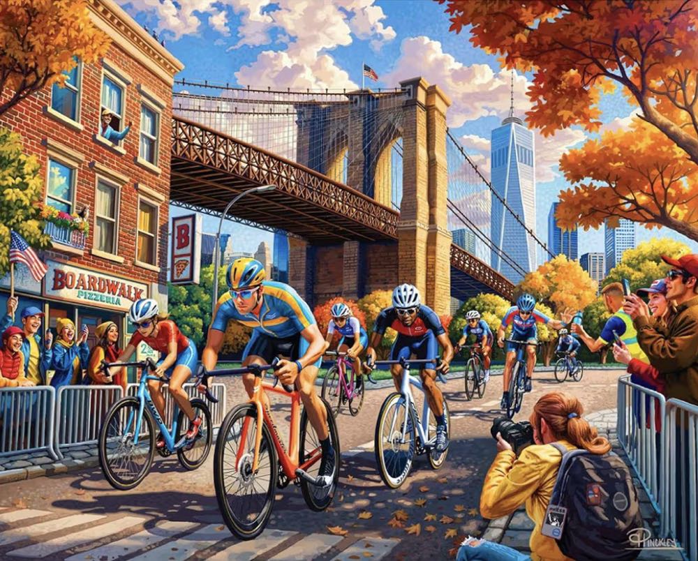 Bike Race - Boardwalk puzzle collectible [Barcode 671095906494] - Main Image 2