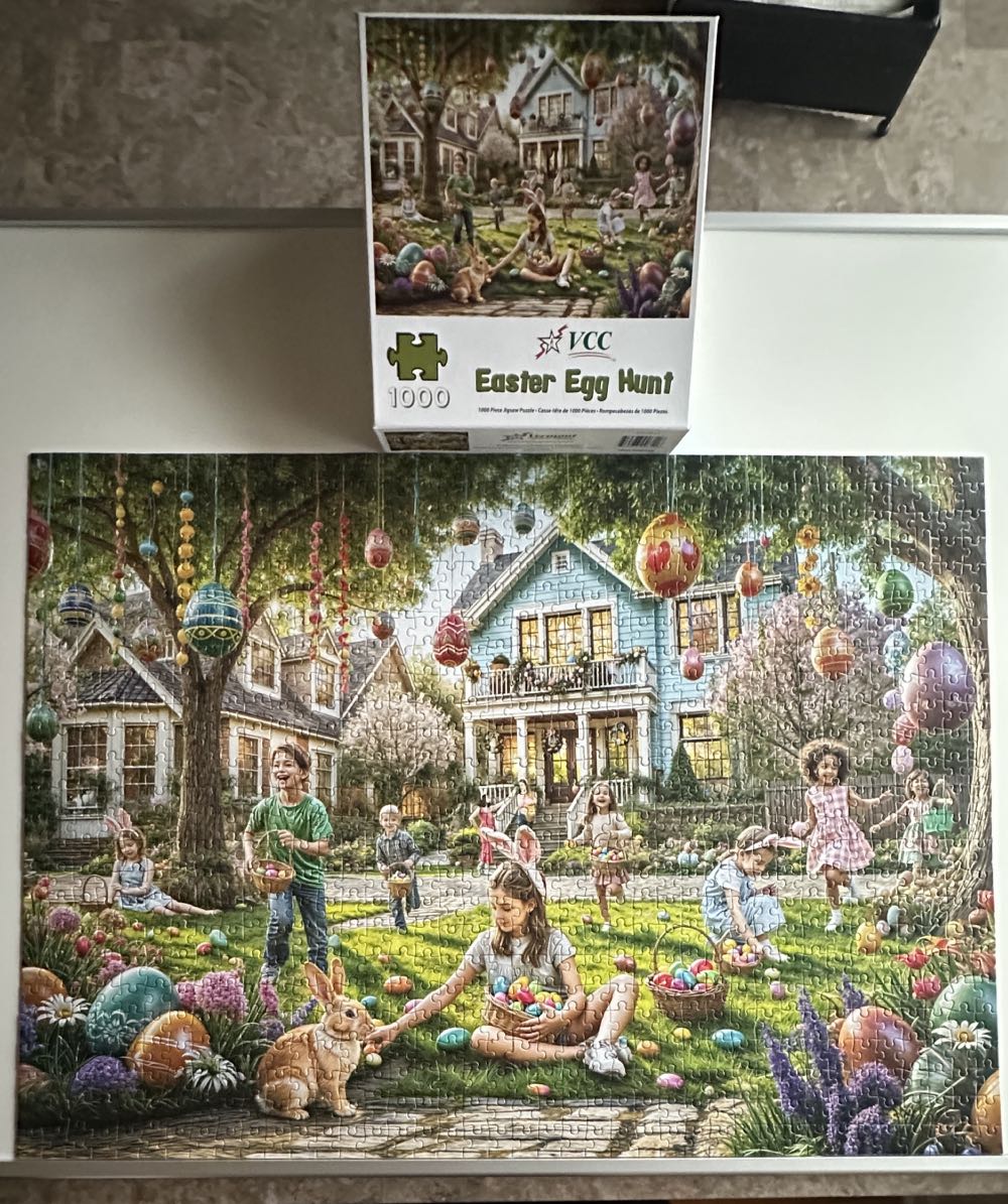 Easter Egg Hunt - Vermont Christmas  Company puzzle collectible [Barcode 819273026118] - Main Image 2