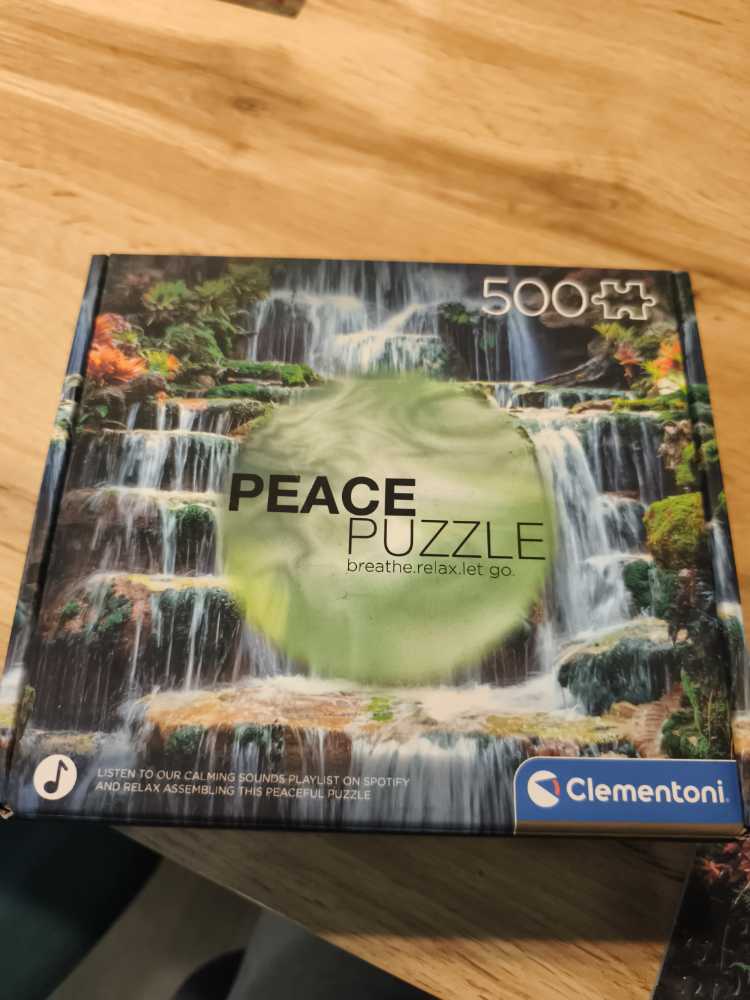 Clementoni 35117 Peace Puzzle The Flow Jigsaw Puzzle 500 Pieces Made In Italy Jigsaw Puzzle For Adults  puzzle collectible [Barcode 8005125351176] - Main Image 2