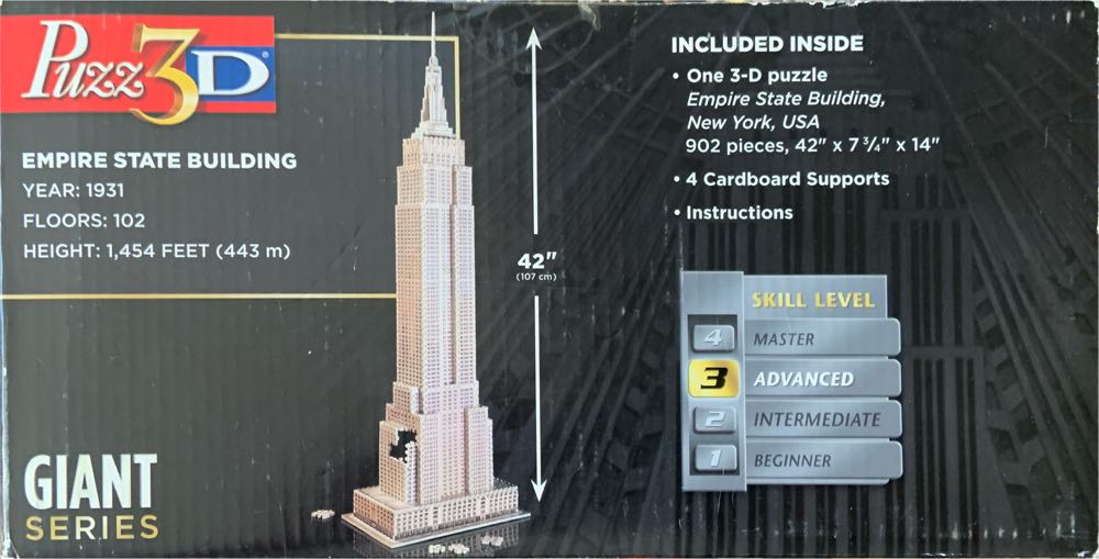 Empire State Building (Giant Series) - Hasbro puzzle collectible [Barcode 890382000688] - Main Image 2