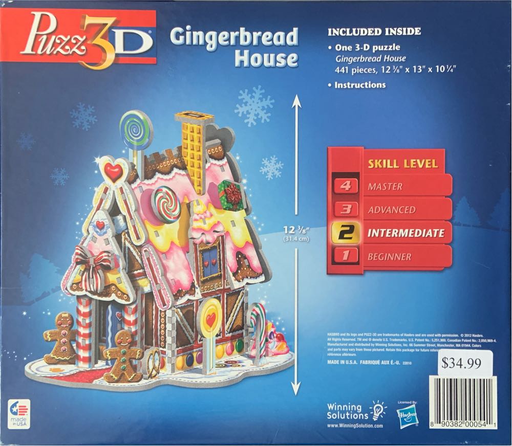 Gingerbread House - Hasbro puzzle collectible [Barcode 890382000541] - Main Image 2