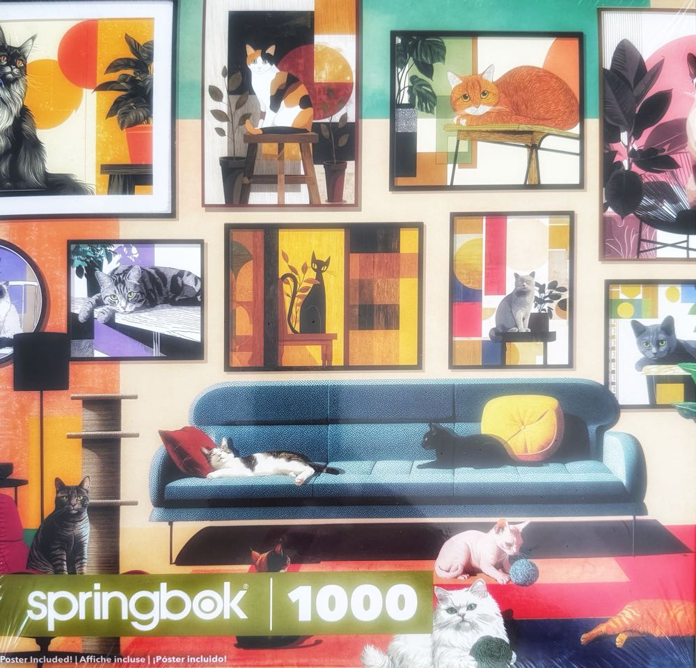Mid-Century Cats - Springbok 🇺🇸 puzzle collectible [Barcode 091683113545] - Main Image 2