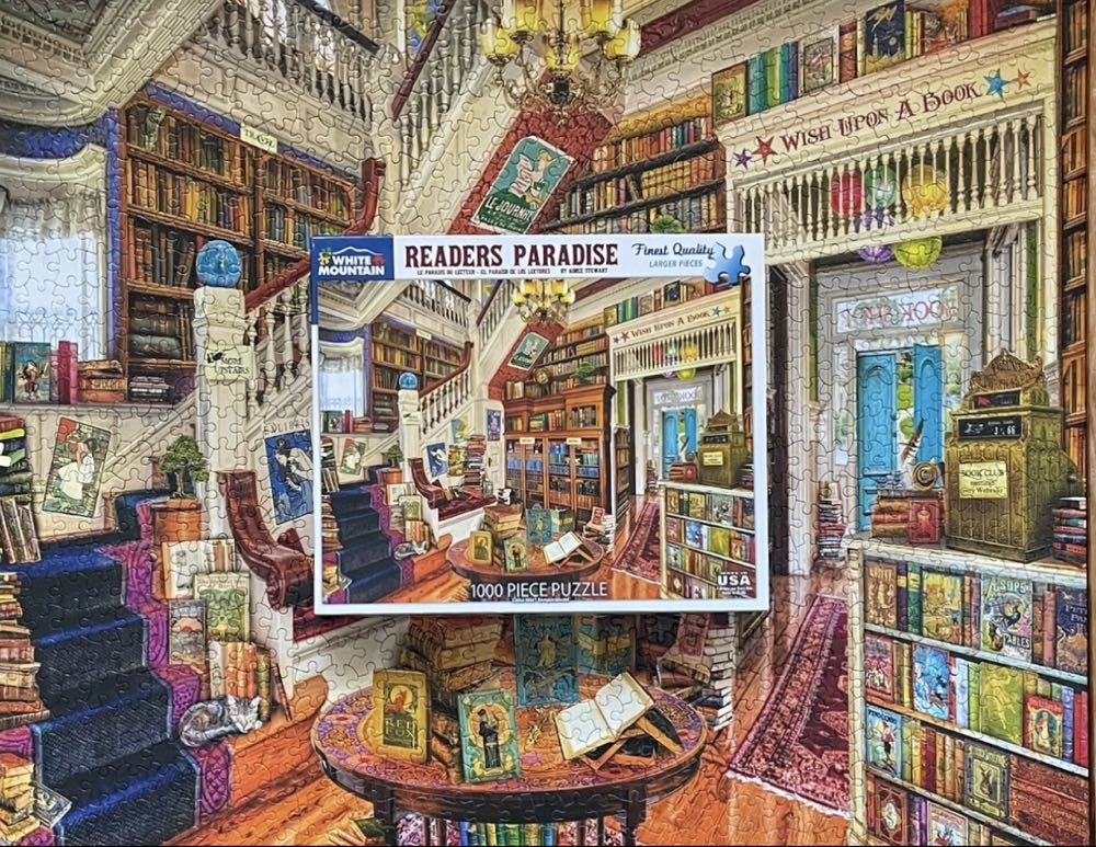 Readers Paradise - White Mountain puzzle collectible [Barcode 0724819259090] - Main Image 4