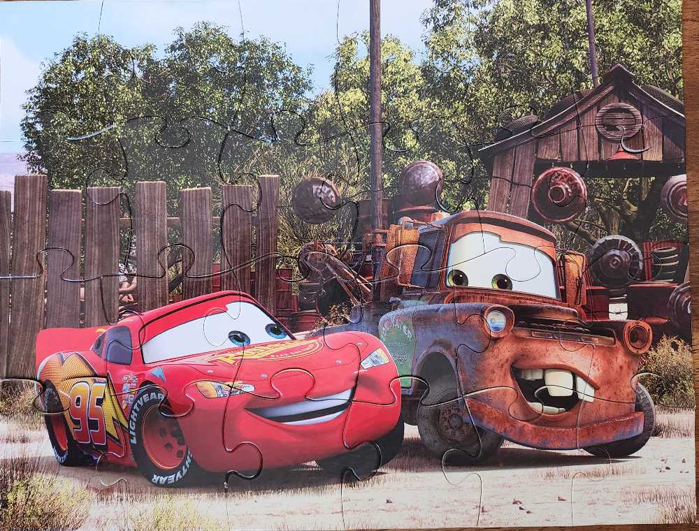 Disney Pixar Cars 24 Piece McQueen And Mater  puzzle collectible [Barcode 027084328998] - Main Image 2