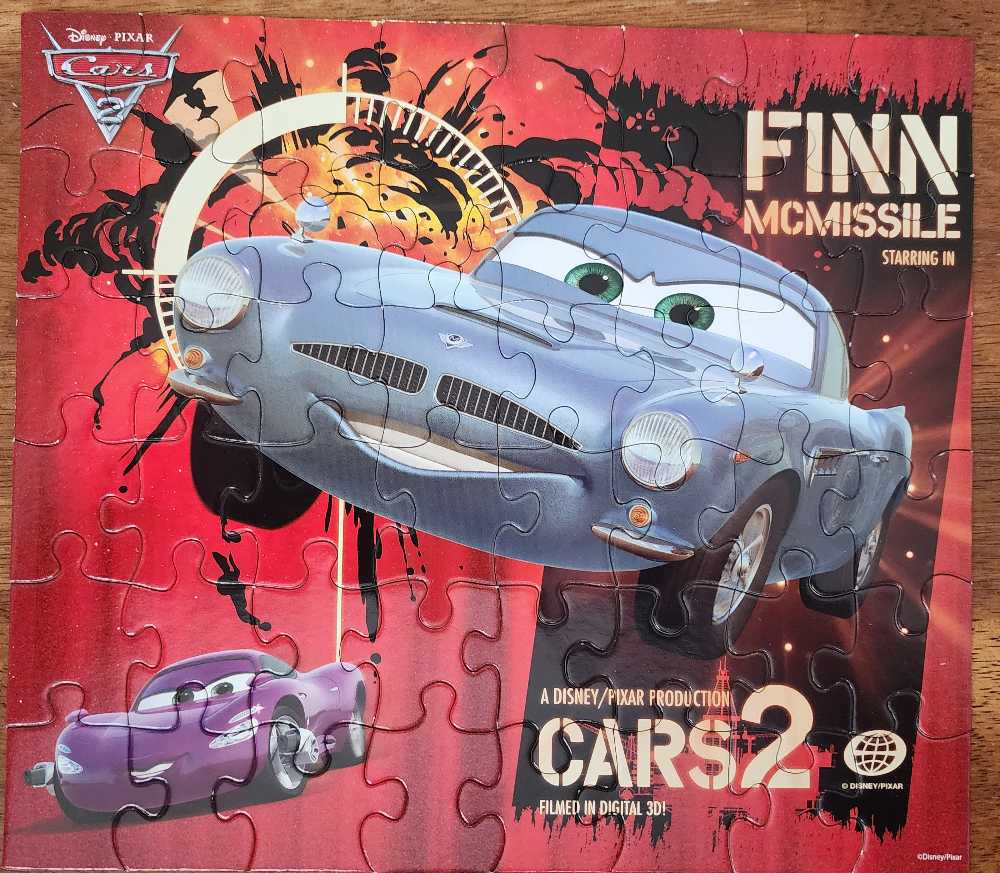 Disney Pixar Cars 2 Finn Mcmissile  puzzle collectible [Barcode 639277220615] - Main Image 2