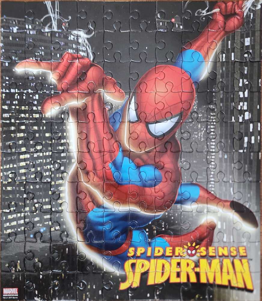Marvel Spider Sense Jigsaw 100 Pieces New Spiderman 100 Pcs Sealed Heroes Man Wolverine Hulk Ages &  puzzle collectible [Barcode 639277090096] - Main Image 2