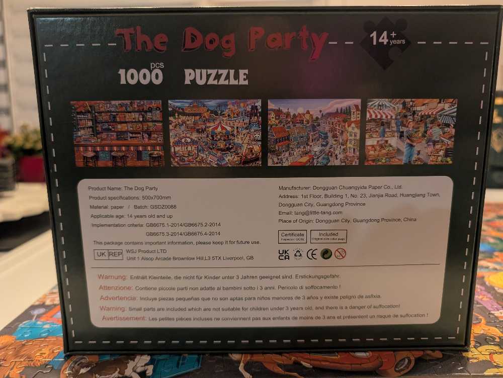 The Dog Party - Huadada puzzle collectible - Main Image 3