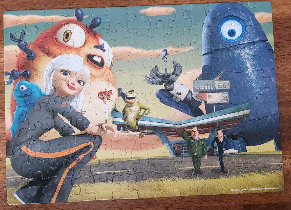 Monsters Vs Aliens  puzzle collectible [Barcode 072348514532] - Main Image 2