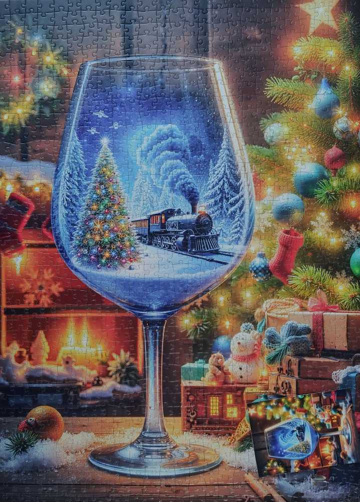 Festive Wine Glass - Tucocoo puzzle collectible - Main Image 2