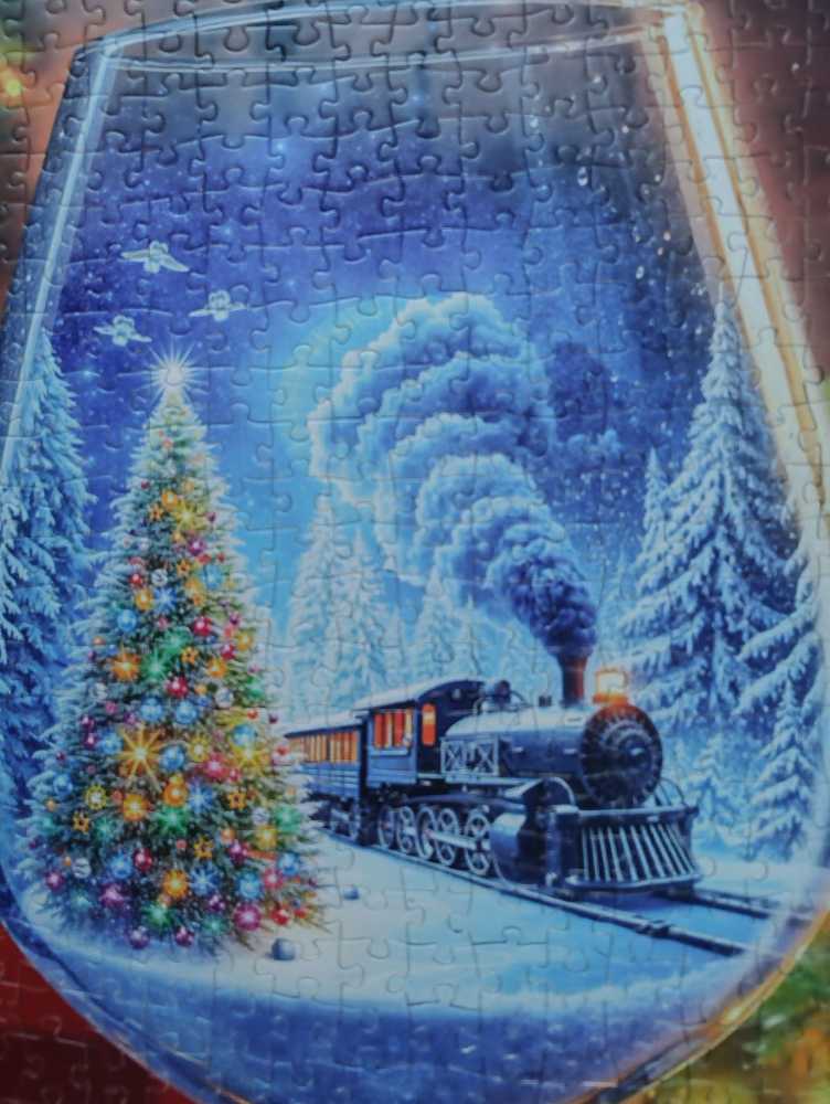 Festive Wine Glass - Tucocoo puzzle collectible - Main Image 3