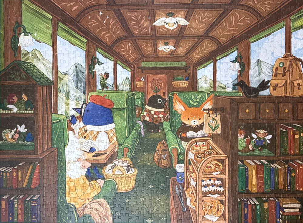 Snowdrop Mountain Express - La Pauz puzzle collectible [Barcode 3760389492861] - Main Image 2