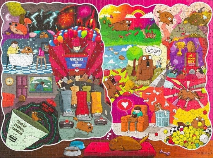 Exploding Kittens Dreams And Nightmares Of A Dog - Exploding Kittens puzzle collectible [Barcode 0810083041346] - Main Image 2