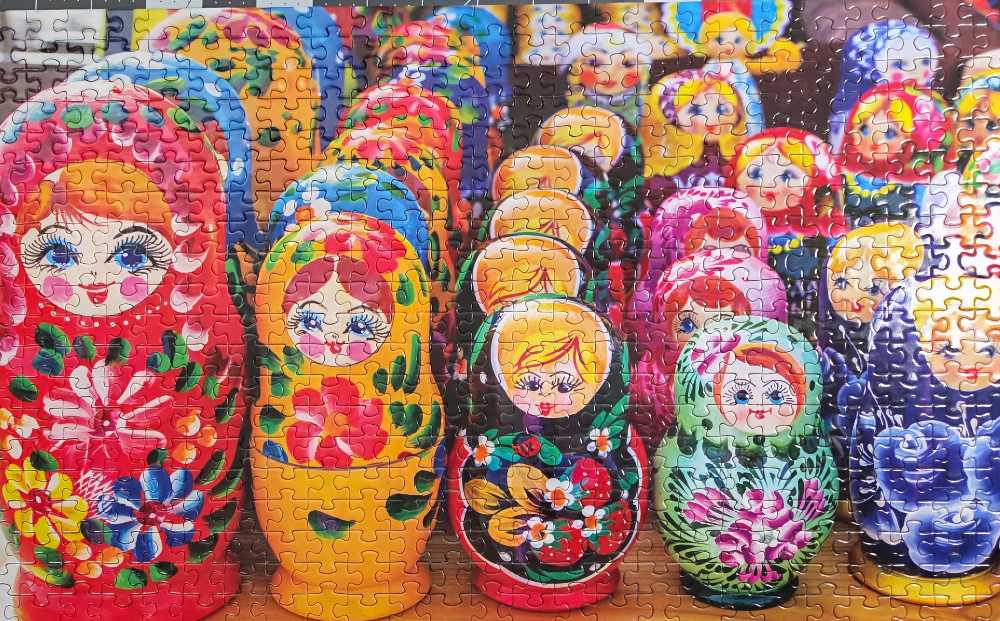 Colorful Russian Nesting Dolls - Puzzlebug / LPF puzzle collectible [Barcode 639277067227] - Main Image 2