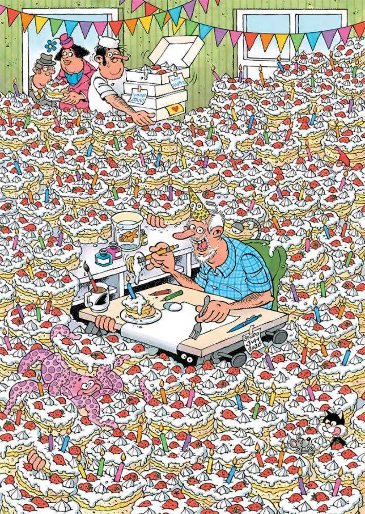  Hoera Jan 90 Jaar 1110100812 - Jumbo puzzle collectible - Main Image 2