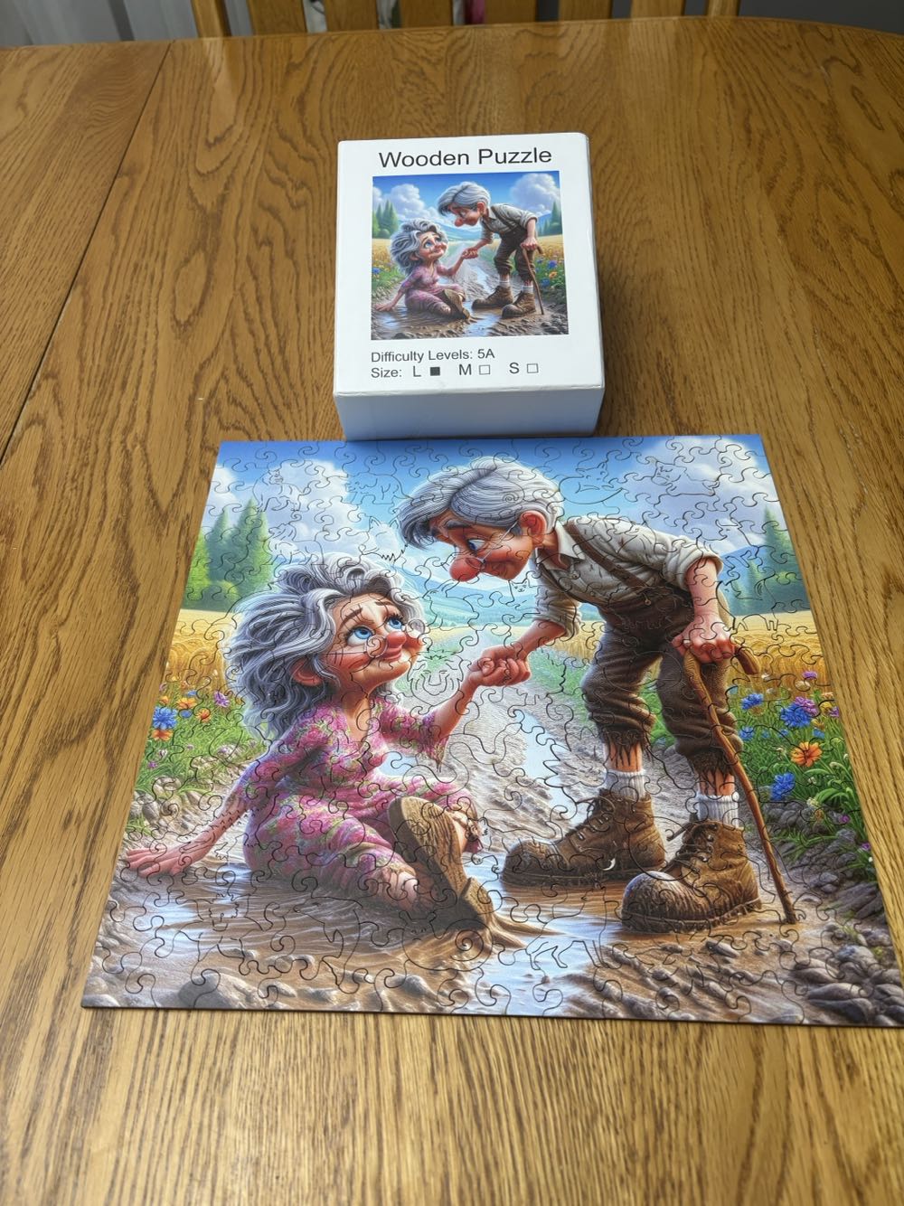 Wooden Muddy Road - Wooden Puzzle puzzle collectible - Main Image 3