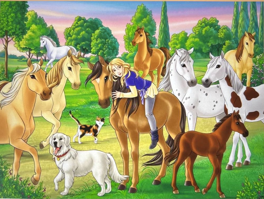 Lissy And Arcado In The Paddock - Ravensberger puzzle collectible - Main Image 2