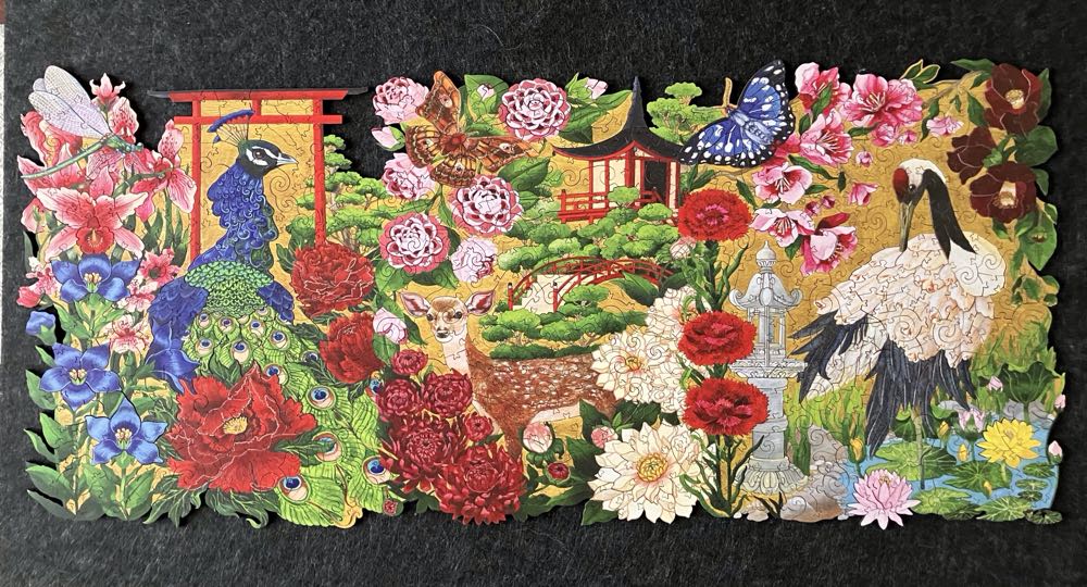 Japanese Garden - Contour Puzzle Cut - Wentworth Wooden Puzzles puzzle collectible - Main Image 3