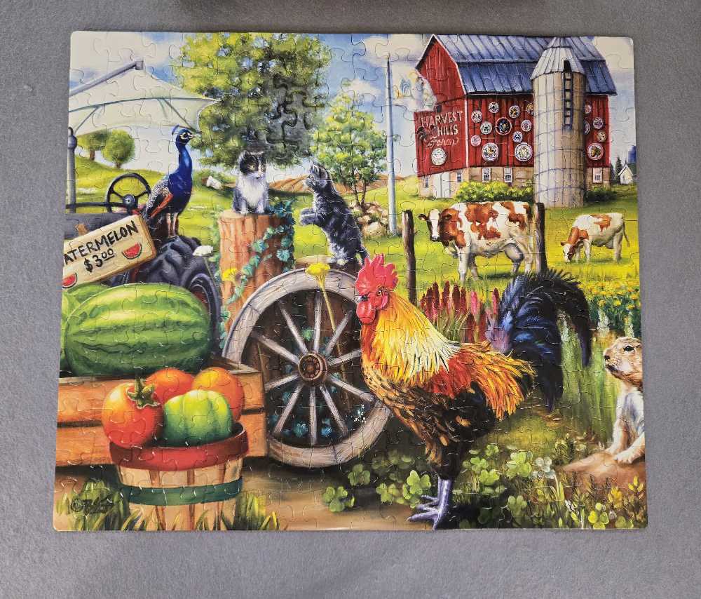 Harvest Hills - SunsOut puzzle collectible [Barcode 796780376588] - Main Image 2