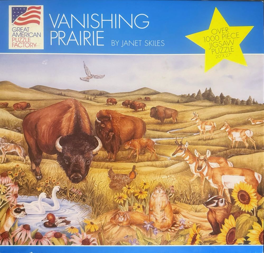 Vanishing Prairie - Great American Puzzle Factory puzzle collectible [Barcode 010563080111] - Main Image 2