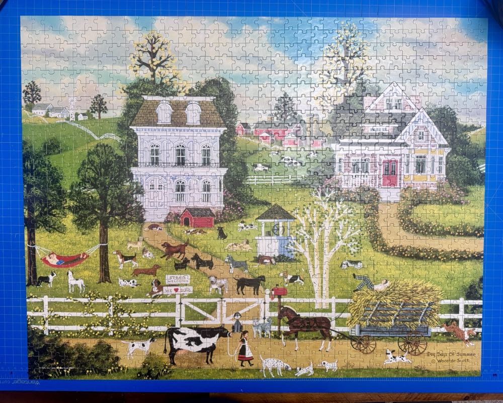 Dog Days Of Summer - Mattel Puzzles puzzle collectible [Barcode 074299428630] - Main Image 2