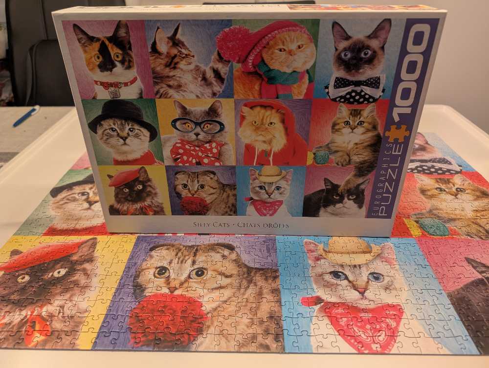 Silly Cats - EuroGraphics puzzle collectible [Barcode 628136556064] - Main Image 2