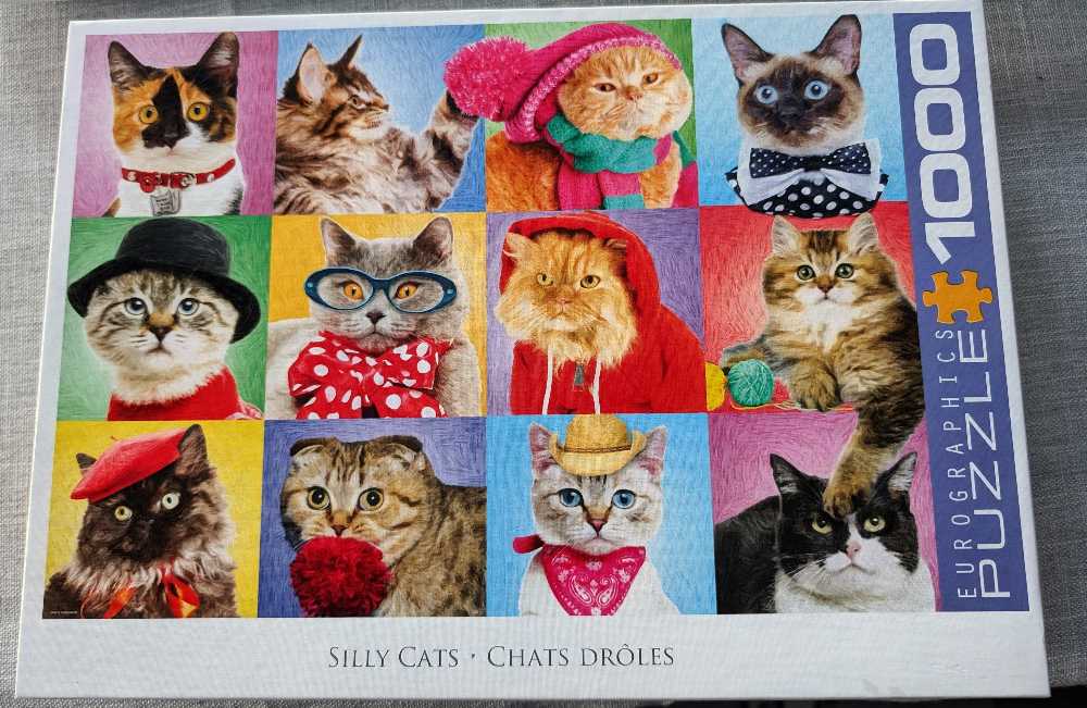 Silly Cats - EuroGraphics puzzle collectible [Barcode 628136556064] - Main Image 4