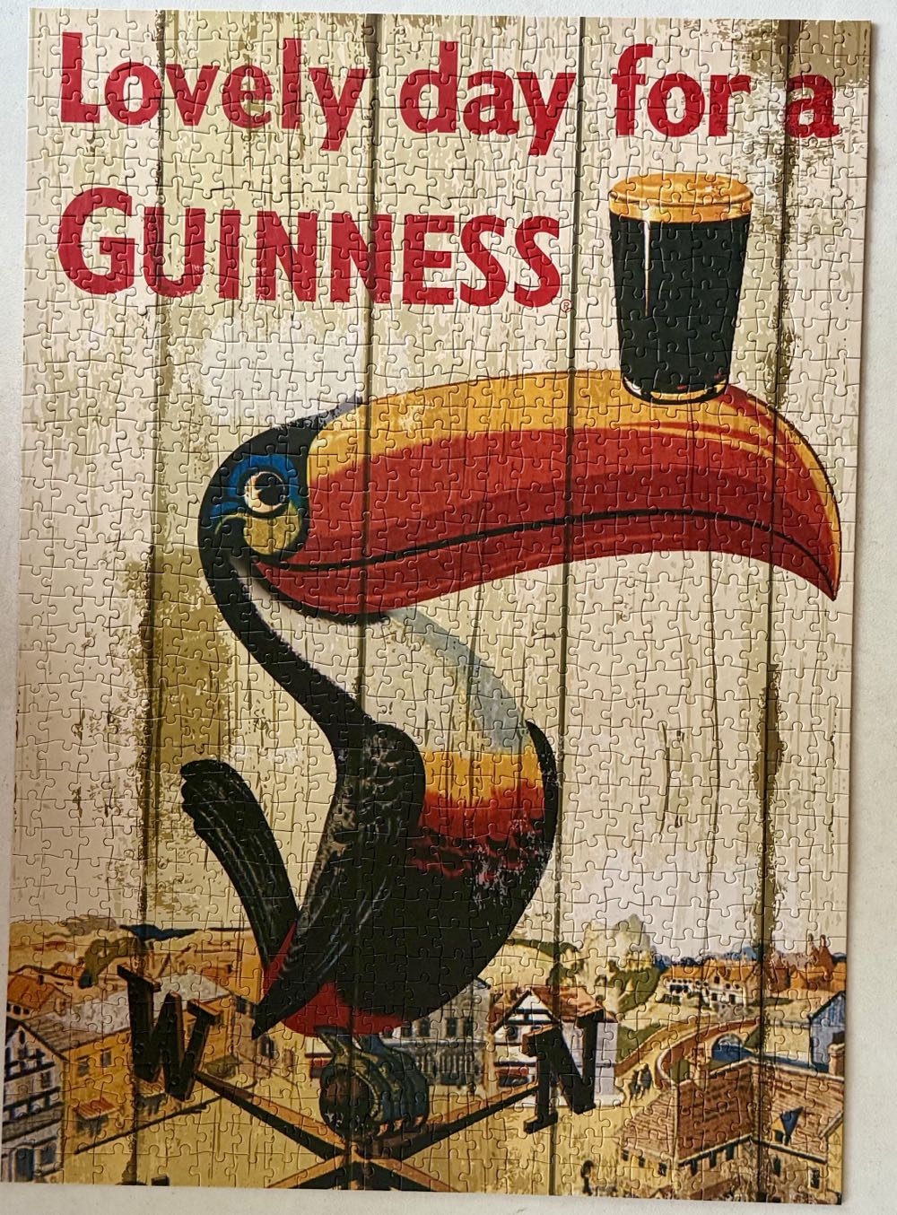 Guinness Toucan Weathervane Piece Jigsaw 700mm X 500mm Guiness  puzzle collectible [Barcode 5390711611448] - Main Image 2