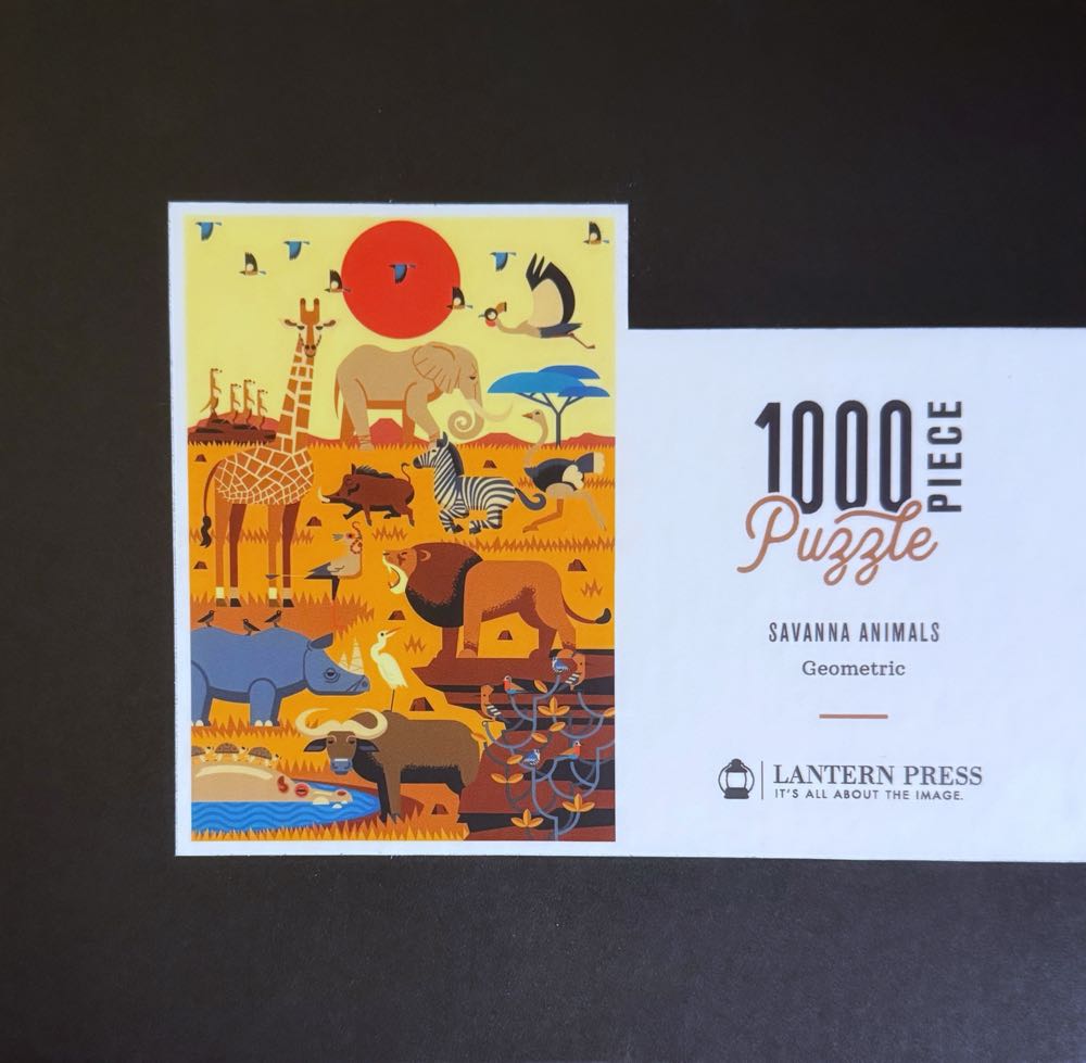 Savanna Animals - Lantern Press puzzle collectible - Main Image 2