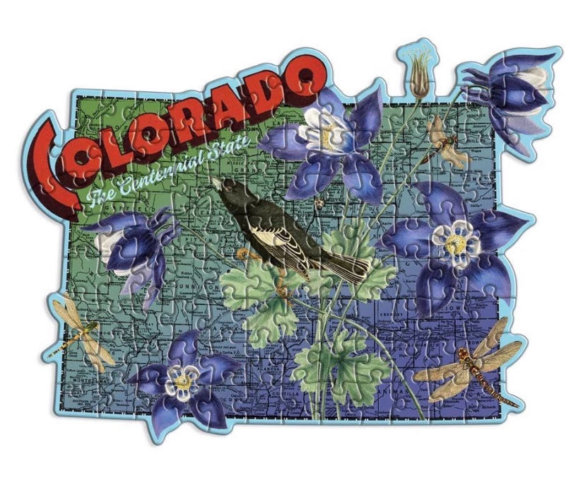 State Shapes : Colorado - Galison puzzle collectible [Barcode 9780735369467] - Main Image 2