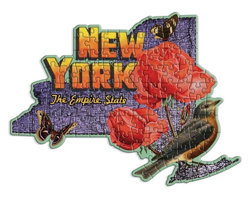 State Shapes : New York - Galison puzzle collectible [Barcode 9780735369481] - Main Image 2